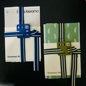 MIU MIU SUMMER READS TOKYO POP UP BOOKS WITH BOOK STRAPS